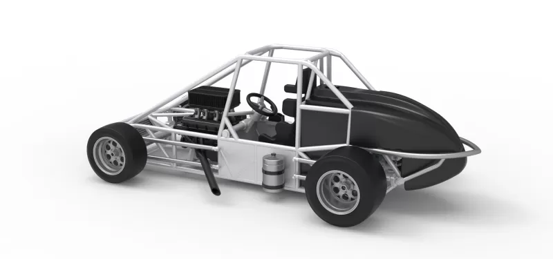 Experimental Pavement Silver Crown Car Base Version 3 Scale 1:25 - Model preview 12