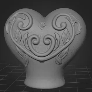 Fantasy Heart Fairy House - STL File 3D Printable - Model thumbnail 10
