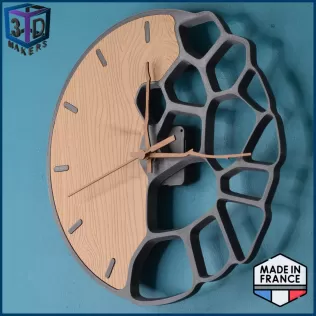 Voronoi design wall clock 300mm - Model thumbnail 3