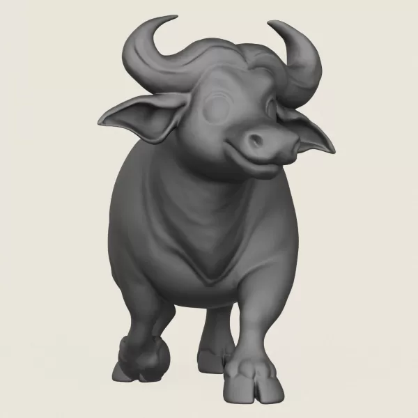 Buffalo Toy Print Ready 3D Model - Model preview 2