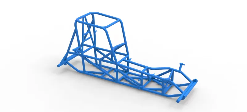Frame of Vintage Pavement Sprint car Scale 1:25 - Model preview 15