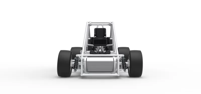 Experimental Pavement Silver Crown Car Base Version 3 Scale 1:25 - Model preview 7