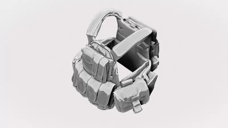 Navy SEAL Tactical Vest #RoZ - Model preview 8