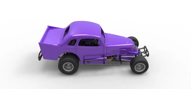 Vintage Dirt Modified stock car Scale 1:25 - Model preview 23
