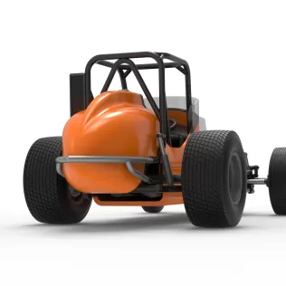 Dirt Silver Crown Champ car Version 2 Scale 1:25 - Model thumbnail 19