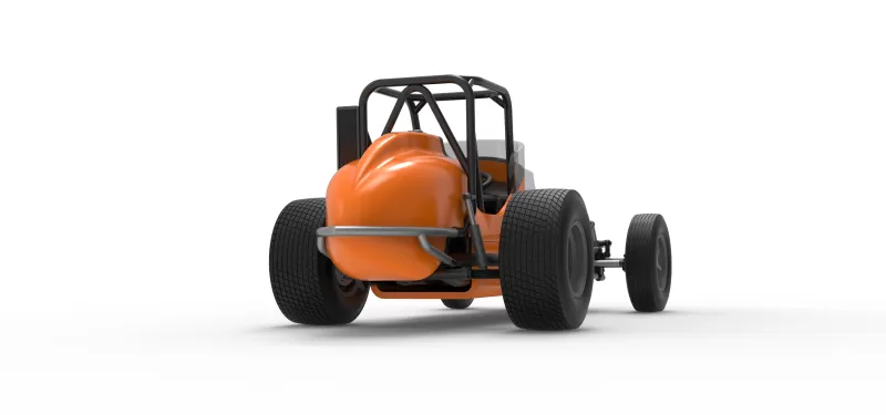 Dirt Silver Crown Champ car Version 2 Scale 1:25 - Model preview 19