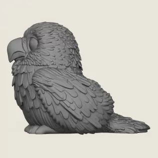Baby Eagle Statue Print Ready 3D Model - Model thumbnail 3
