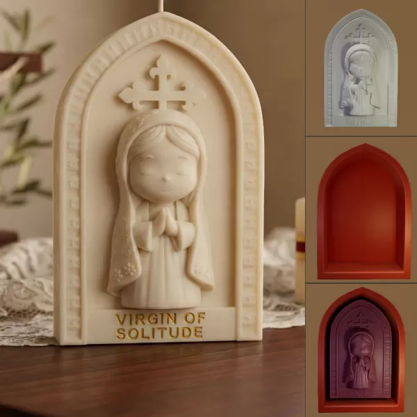 Virgin of Solitude - 3D PRINTABLE MODEL - Model preview 1