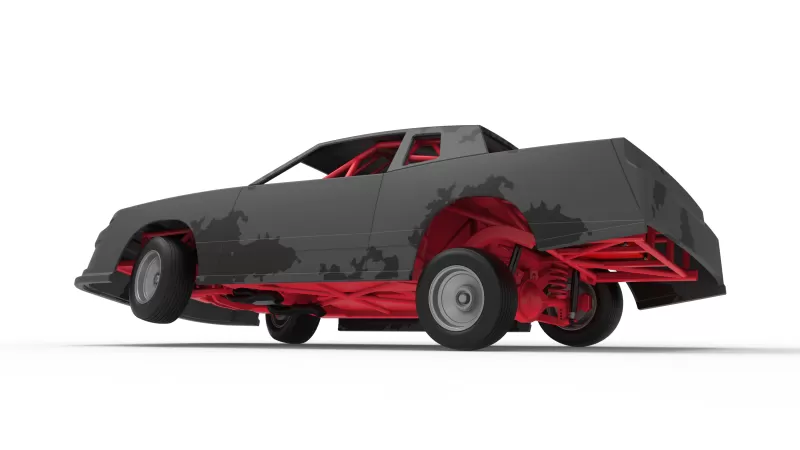 IMCA Stock car while turning Scale 1:25 - Model preview 13