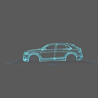 Audi - Q8 RS 2020 Wall Art