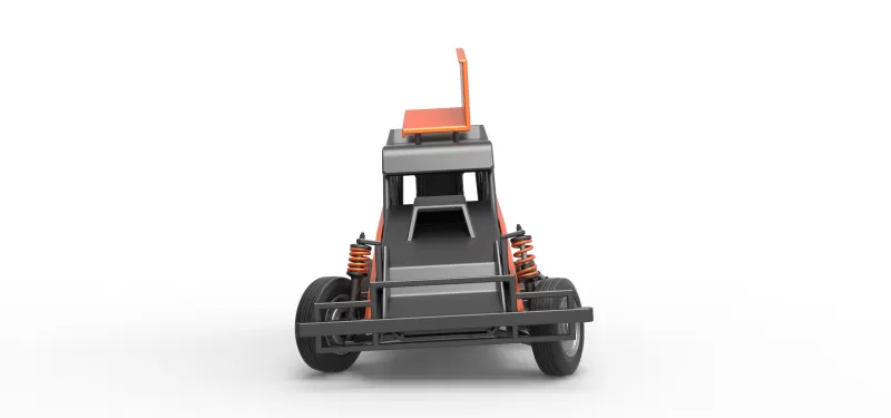 New Zealand Ministock car while turning Version 2 Scale 1 to 25 - Model preview 7