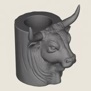 Indian Bull Print Ready 3D Model - Model thumbnail 5