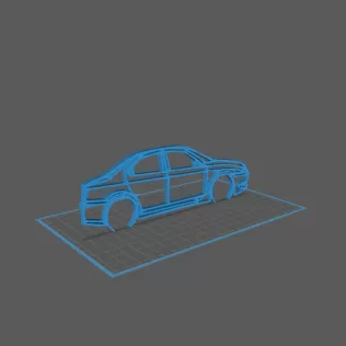 Alfa Romeo - 156 GTA Wall Art - Model thumbnail 1