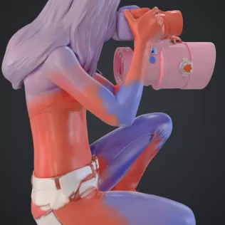 Frau mit kamera - Model thumbnail 3