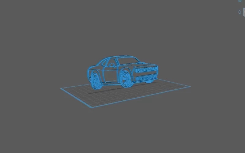 Dodge - Challenger SRT Hellcat Wall Art - Model preview 2