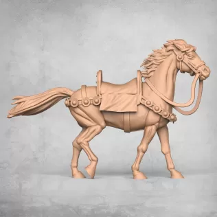 Medieval Warrior Horse - Model thumbnail 5