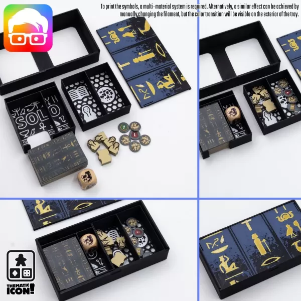 Men Nefer (retail ed.) board game organizer by @ammedia3d - Model preview 6