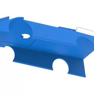 Shell of Wedge Dirt Late model Scale 1:25 - Model thumbnail 2