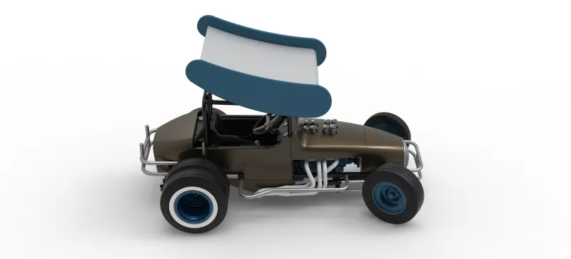 Vintage Winged Supermodified for Dirt while turning V2 1:25 - Model preview 23