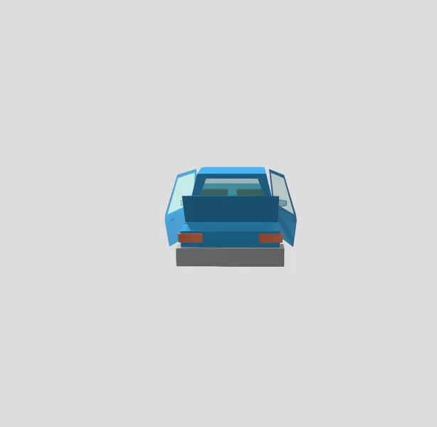 Simple Lowpoly Car - Model preview 3