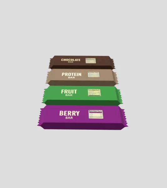 Simple low poly Bars - Model preview 1