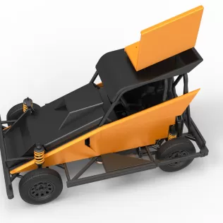 New Zealand Ministock car Version 2 Scale 1:25 - Model thumbnail 4