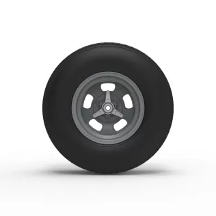 Rear wheel of Vintage Champ car Scale 1:25 - Model thumbnail 5