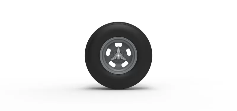 Rear wheel of Vintage Champ car Scale 1:25 - Model preview 5