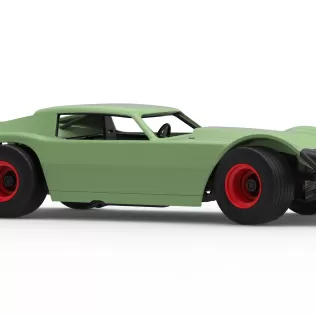 Vintage Dirt late model Race car Version 3 while turning 1:25 - Model thumbnail 25