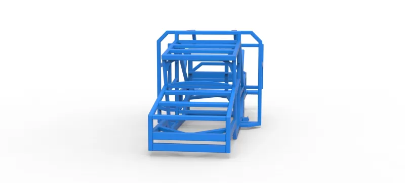 Frame of Racing Combine Harvester Scale 1:25 - Model preview 4