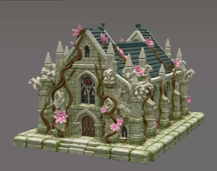 Blossom Cathedral STL File for 3D Print - Model preview 4