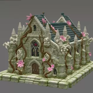 Blossom Cathedral STL File for 3D Print - Model thumbnail 4