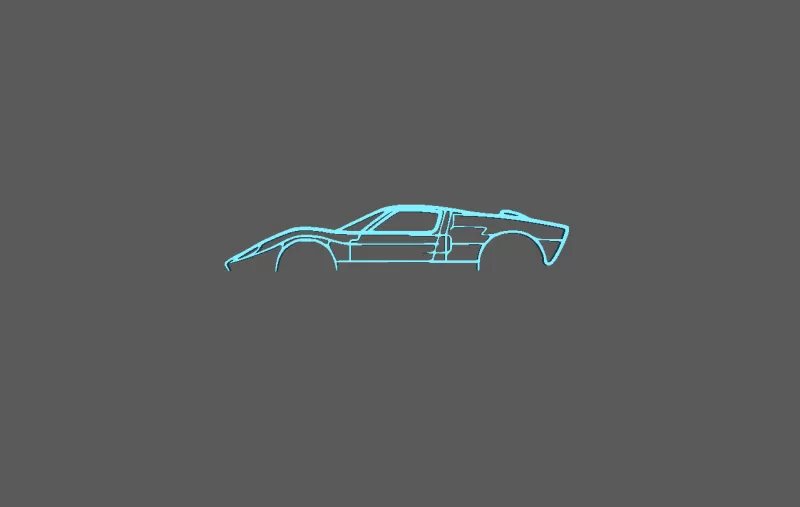 Ford - Falcon GT40 Wall Art - Model preview 2