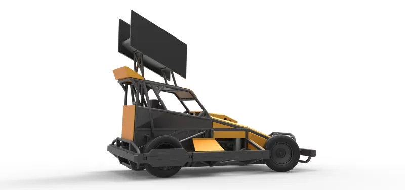 New Zealand Superstock car while turning Version 4 Scale 1:25 - Model preview 21