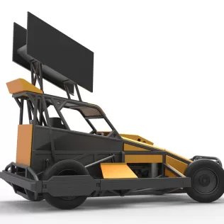 New Zealand Superstock car while turning Version 4 Scale 1:25 - Model thumbnail 21