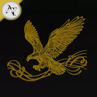Eagle - Line Art - 2D Wall Art Decor