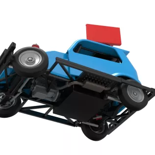 New Zealand Ministock car while turning Version 3 Scale 1:25 - Model thumbnail 3
