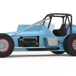 Dirt Silver Crown Champ car Scale 1:25 - Model thumbnail 2