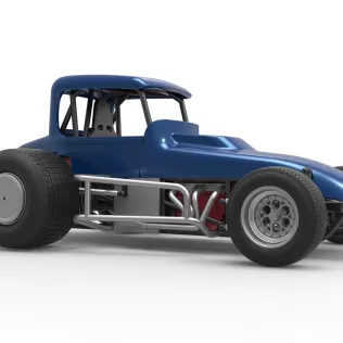 Vintage Sprint car Version 2 Scale 1:25 - Model thumbnail 25