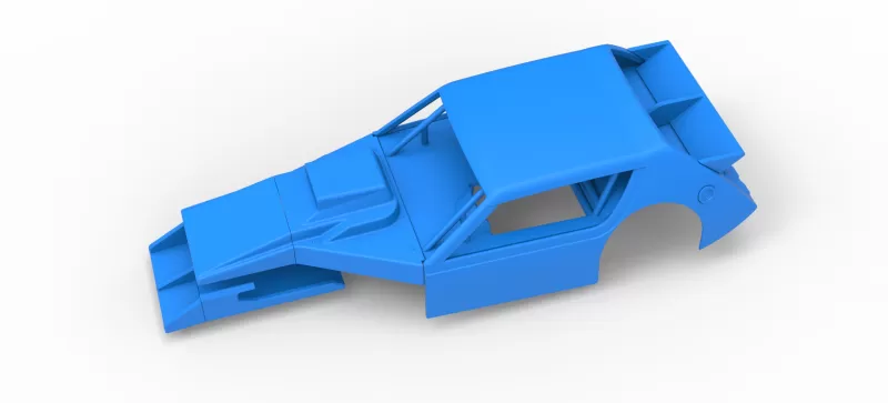 Shell of Vintage Asphalt Modified stock car V8 Scale 1:25 - Model preview 2