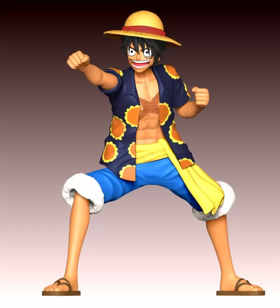 Monkey D Luffy Fan Art - Model preview 8