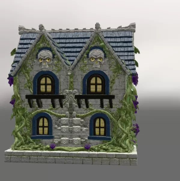 Cursed Watcher Manor STL File for 3D Print - Model preview 7