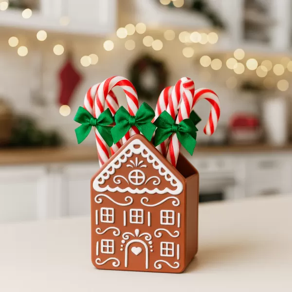 Gingerbread House Soap Holder & Treat Box | Christmas Sink Decor - Model preview 3