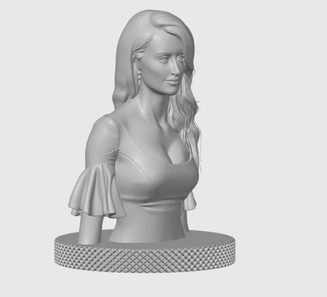 Penélope Cruz 3D Bust Print - Model preview 10