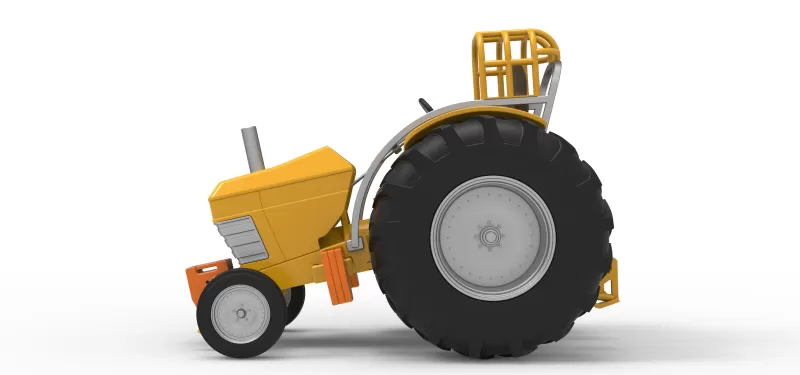 Fun Short Vintage Pulling tractor Scale 1:25 - Model preview 6