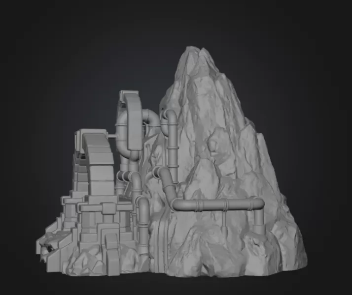 Dwarven Lava Forge STL File for 3D Print - Model preview 12