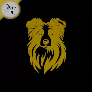 Dog - Silhouette - 2D Wall Art Decor