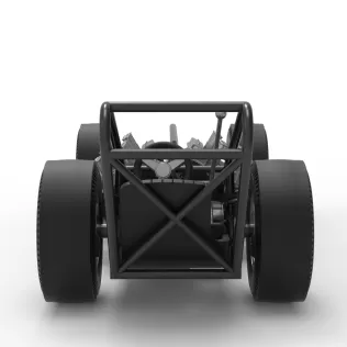 Vintage AWD Dragster Base Version 2 Scale 1:25 - Model thumbnail 16