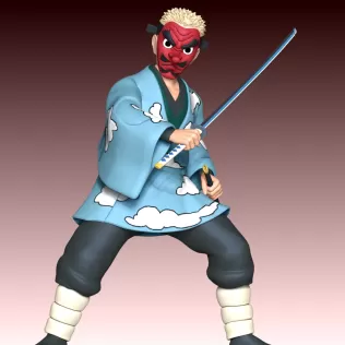 Sakonji Urokodaki - Demon Slayer - Model thumbnail 9