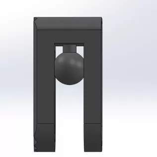 🧲 Friction-Grip Towel Holder | No Drilling • One-Piece Print • - Model thumbnail 3